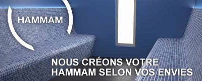 Lazer cr�e votre Hammam sur mesure, solutions techniques pr�t � poser.